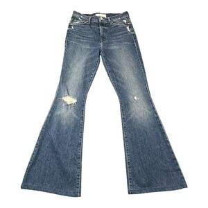 MOTHER Superior The Super Cruiser Born To Bite flare leg high rise jeans 27